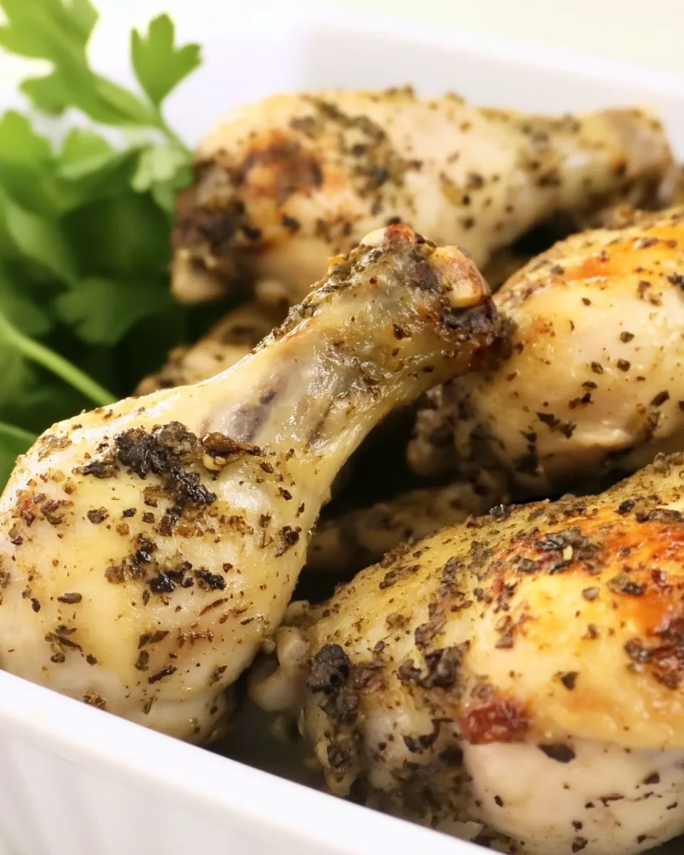 Healthy Baked Chimichurri Chicken Drumsticks recipe photo