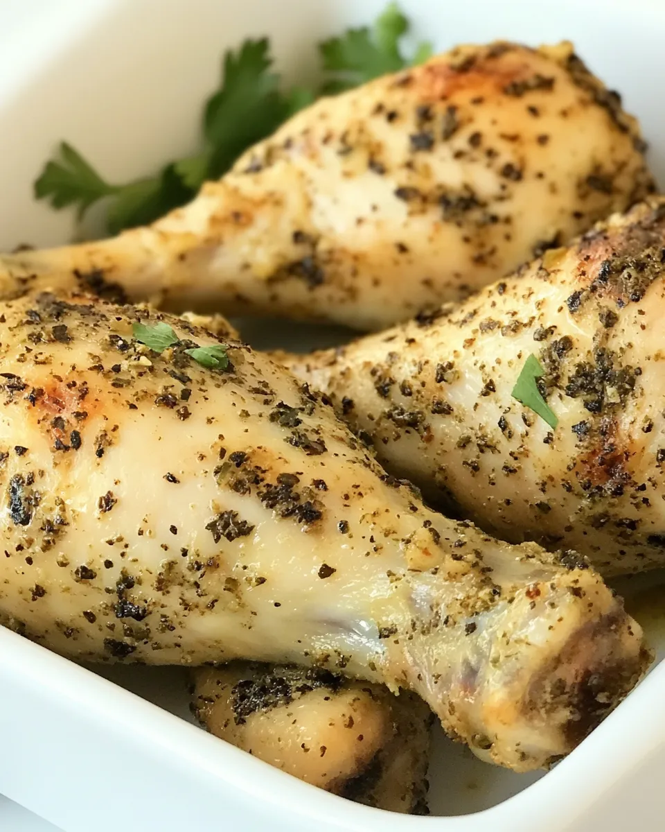 Classic Baked Chimichurri Chicken Drumsticks shot