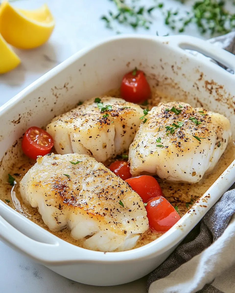 Delicious Baked Cod Recipe image