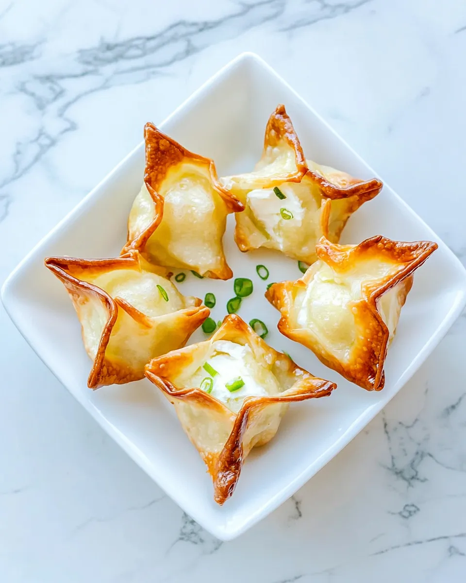Savory Baked Cream Cheese Rangoon dish photo