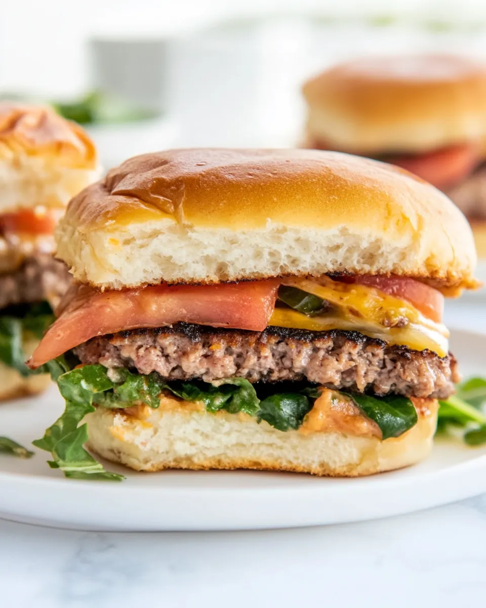 Delicious Baked Hamburgers image