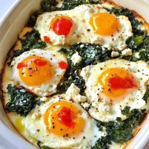 Easy Baked Kale and Eggs with Ricotta photo