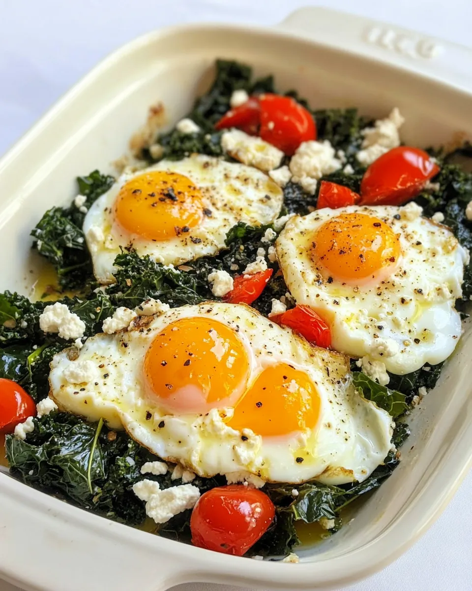 Savory Baked Kale and Eggs with Ricotta shot