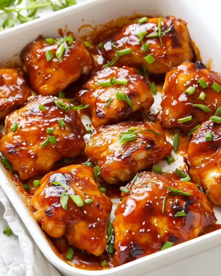 Homemade Baked Korean BBQ Chicken Thighs recipe image