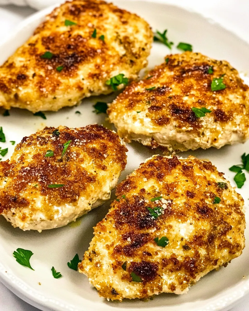 Delicious Baked Mayo Parmesan Chicken image
