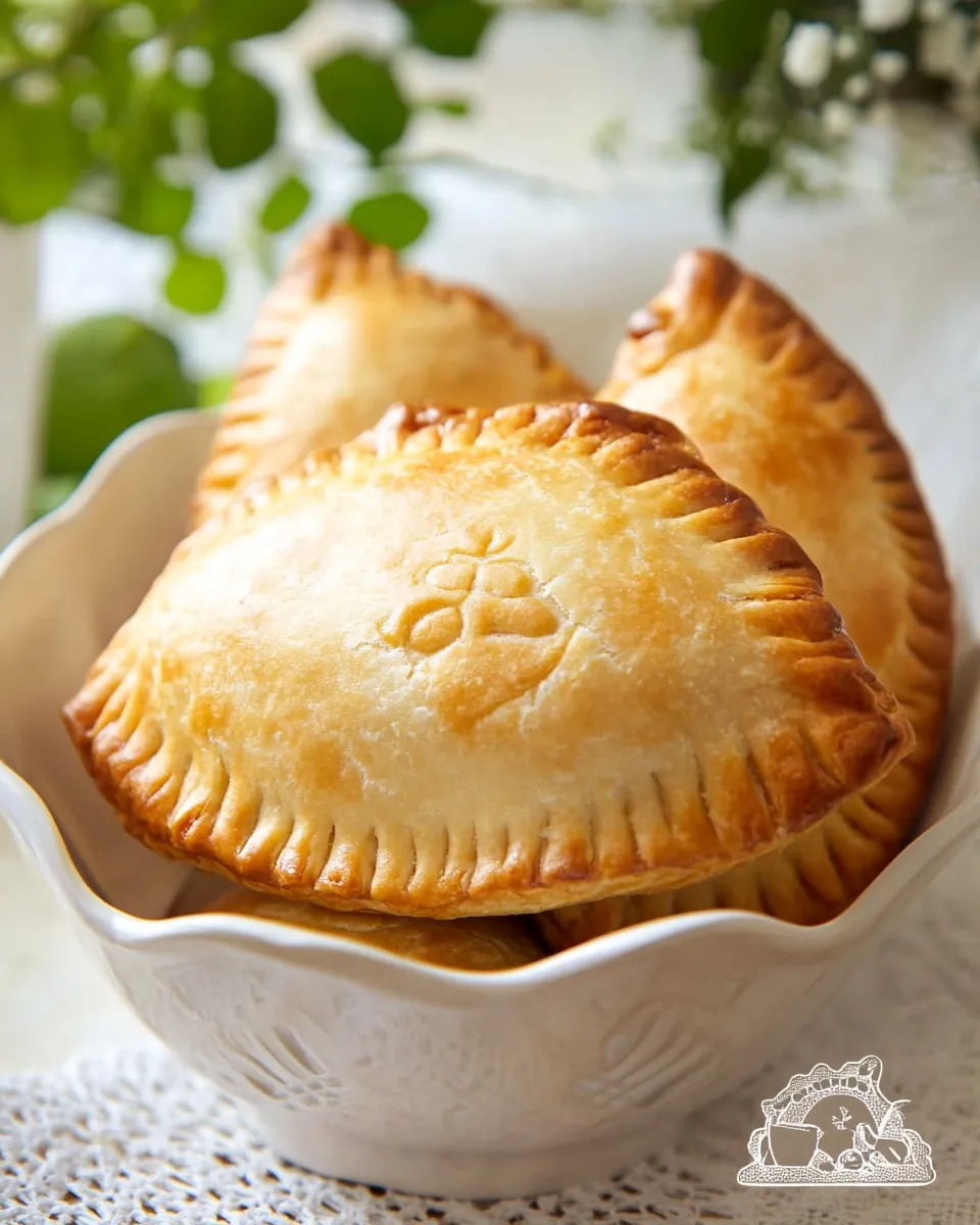 Delicious Baked, No Butter, Healthy Empanada Dough (Empanada Horneada) shot