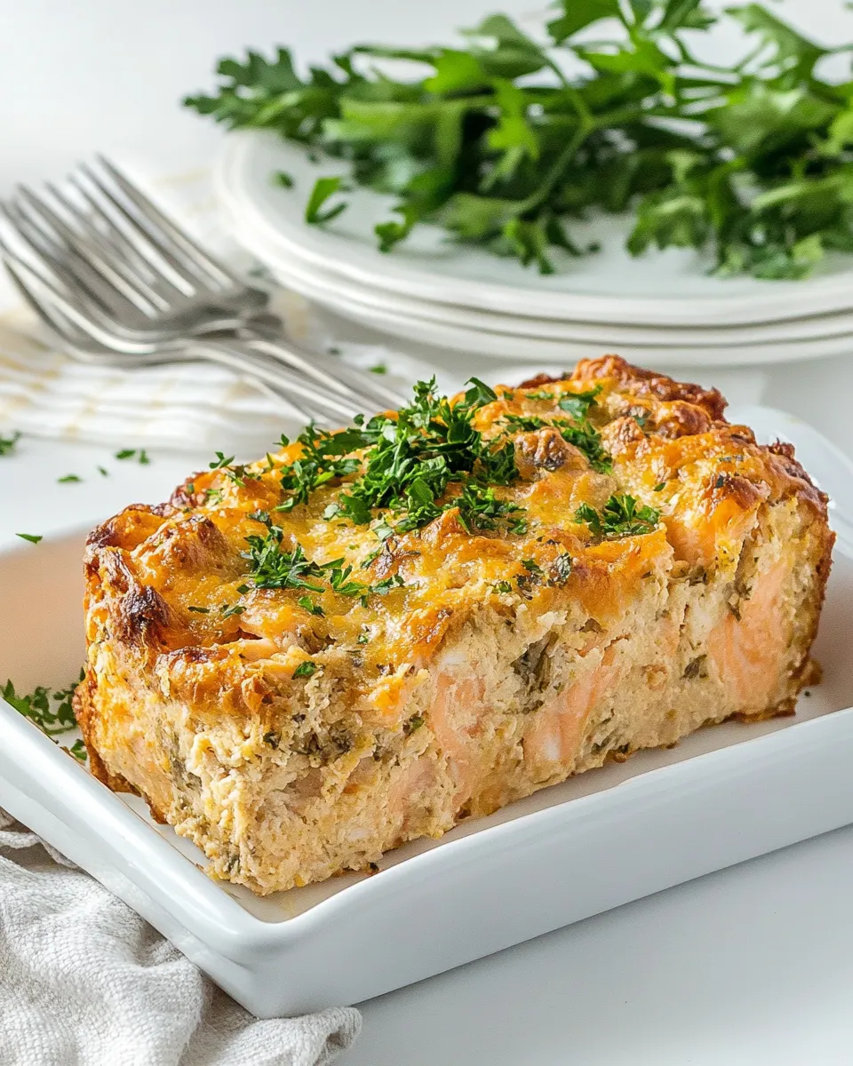 Delicious Baked Salmon Loaf shot