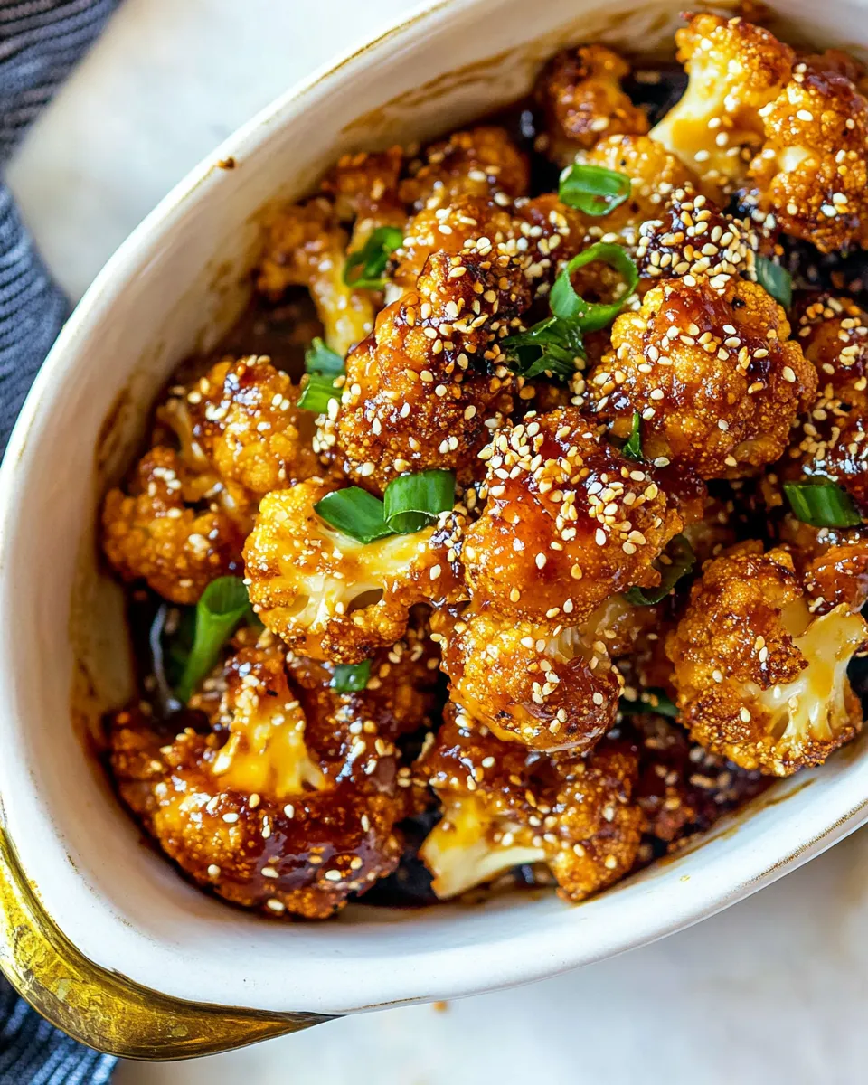 Perfect Baked Sesame Orange Cauliflower. image
