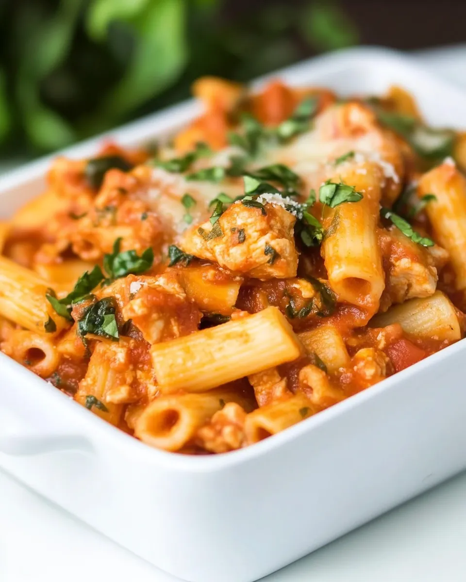 Easy Baked Ziti with Chicken recipe photo