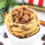 Homemade Bakery Style Chocolate Chip Toffee Cookies photo