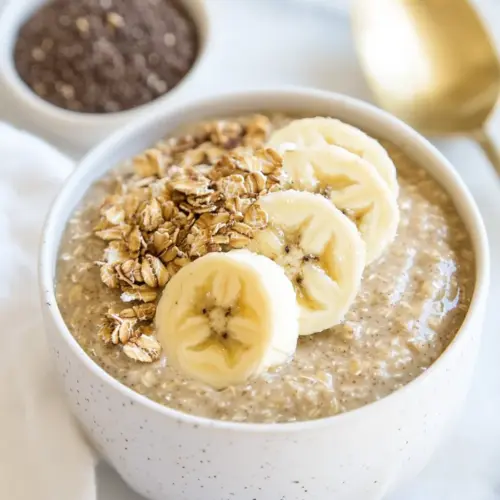 Homemade Banana Bread Overnight Oatmeal photo