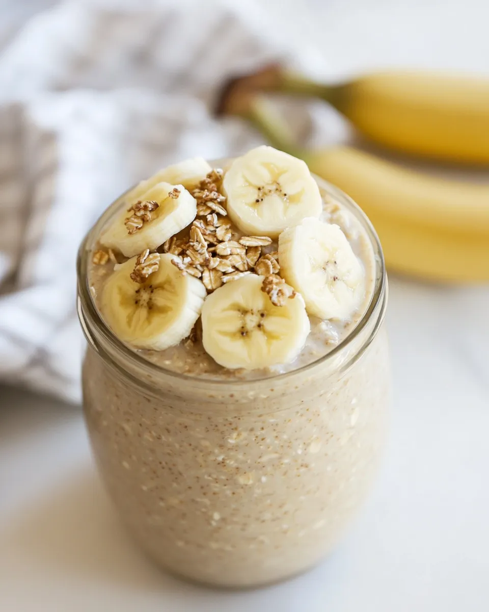 Classic Banana Bread Overnight Oatmeal image