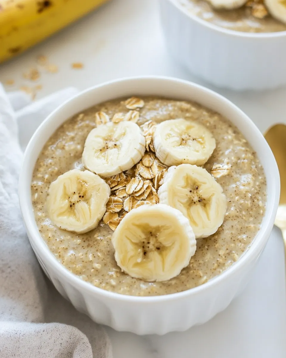 Easy Banana Bread Overnight Oatmeal recipe photo
