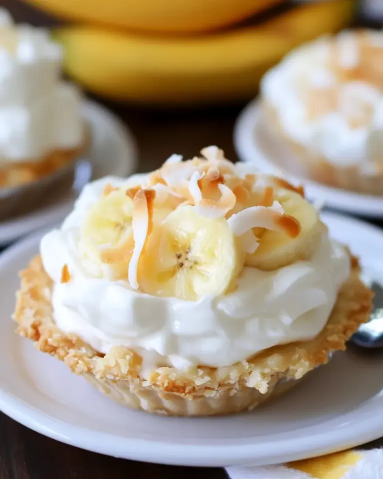 Homemade Banana Coconut Cream Pies photo