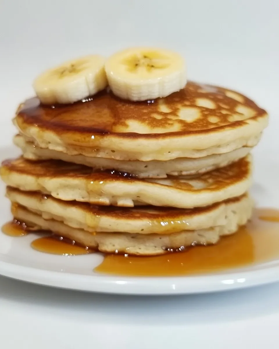 Easy Banana Cottage Cheese Pancakes image