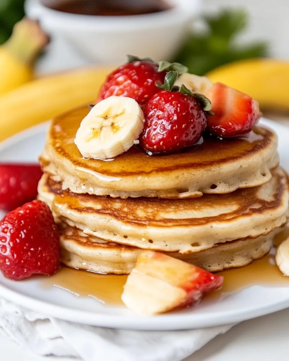 Quick Banana Cottage Cheese Pancakes shot