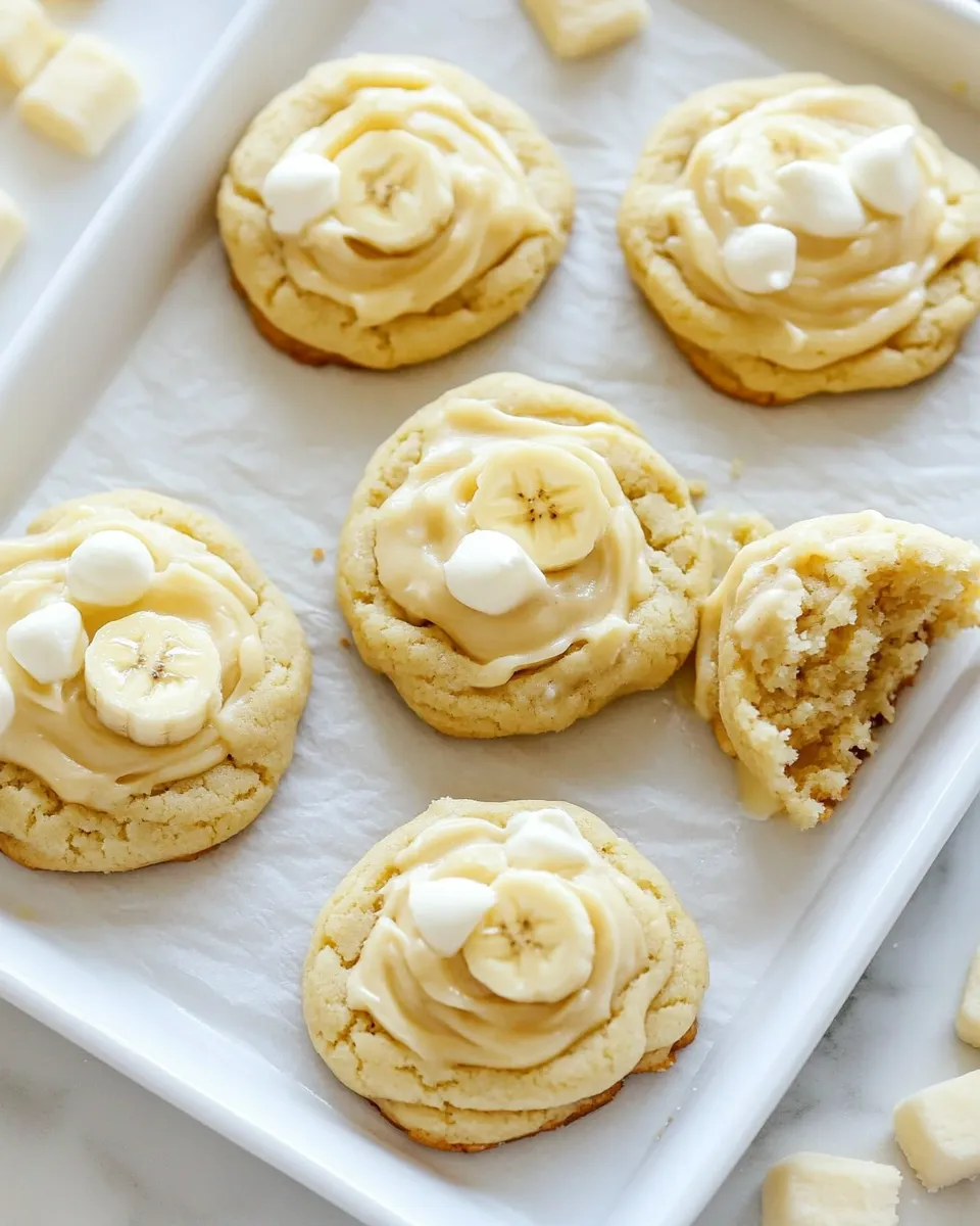 Easy Banana Cream Pudding Cookies recipe photo