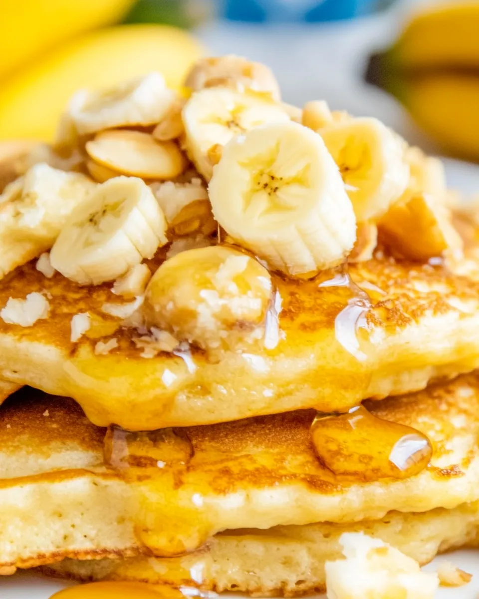 Classic Banana Macadamia Pancakes image