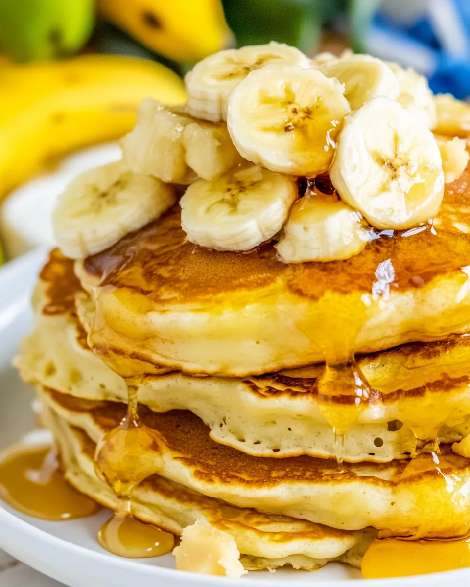 Delicious Banana Macadamia Pancakes shot