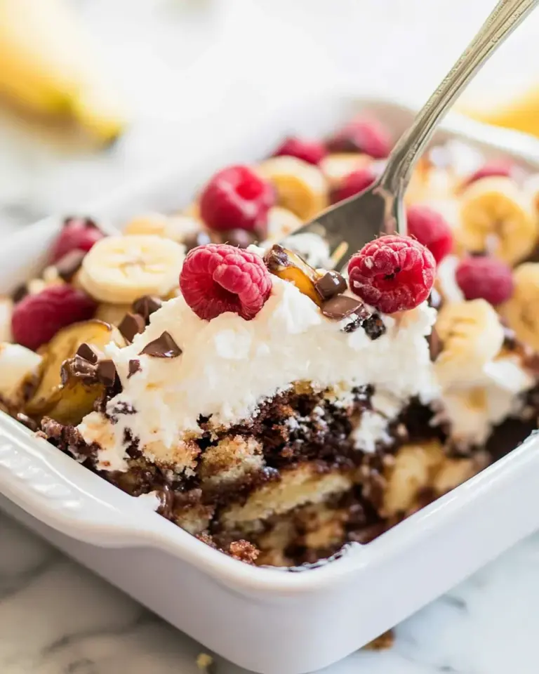 Homemade Banana Split Dump Cake photo