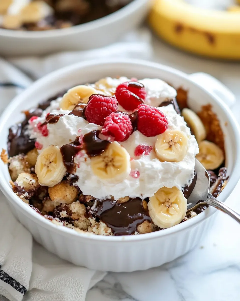 Easy Banana Split Dump Cake recipe photo