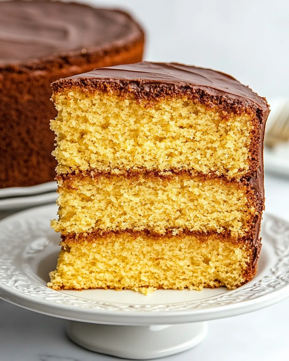 Homemade Basic Yellow Cake Recipe (Cakes and Cupcakes) image