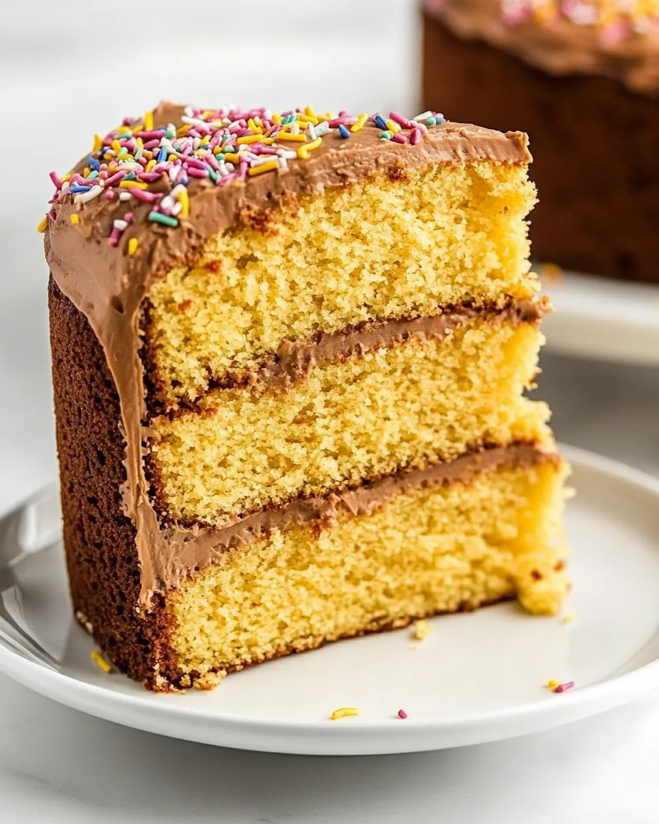 Easy Basic Yellow Cake Recipe (Cakes and Cupcakes) shot