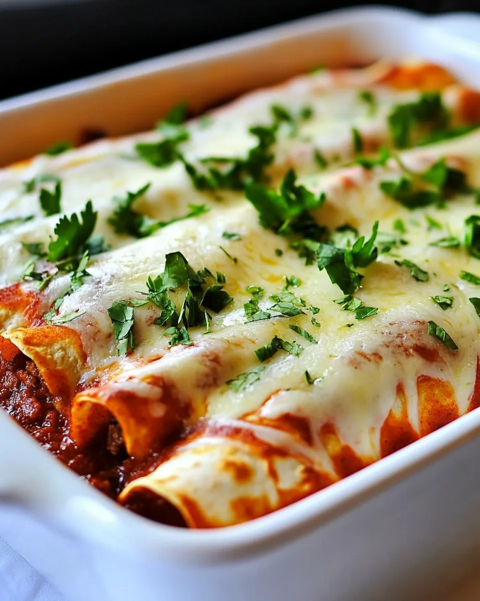 Easy Beef Enchilada Recipe shot