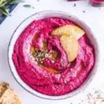 Homemade Beet Hummus Dip, Spread or Snack! photo