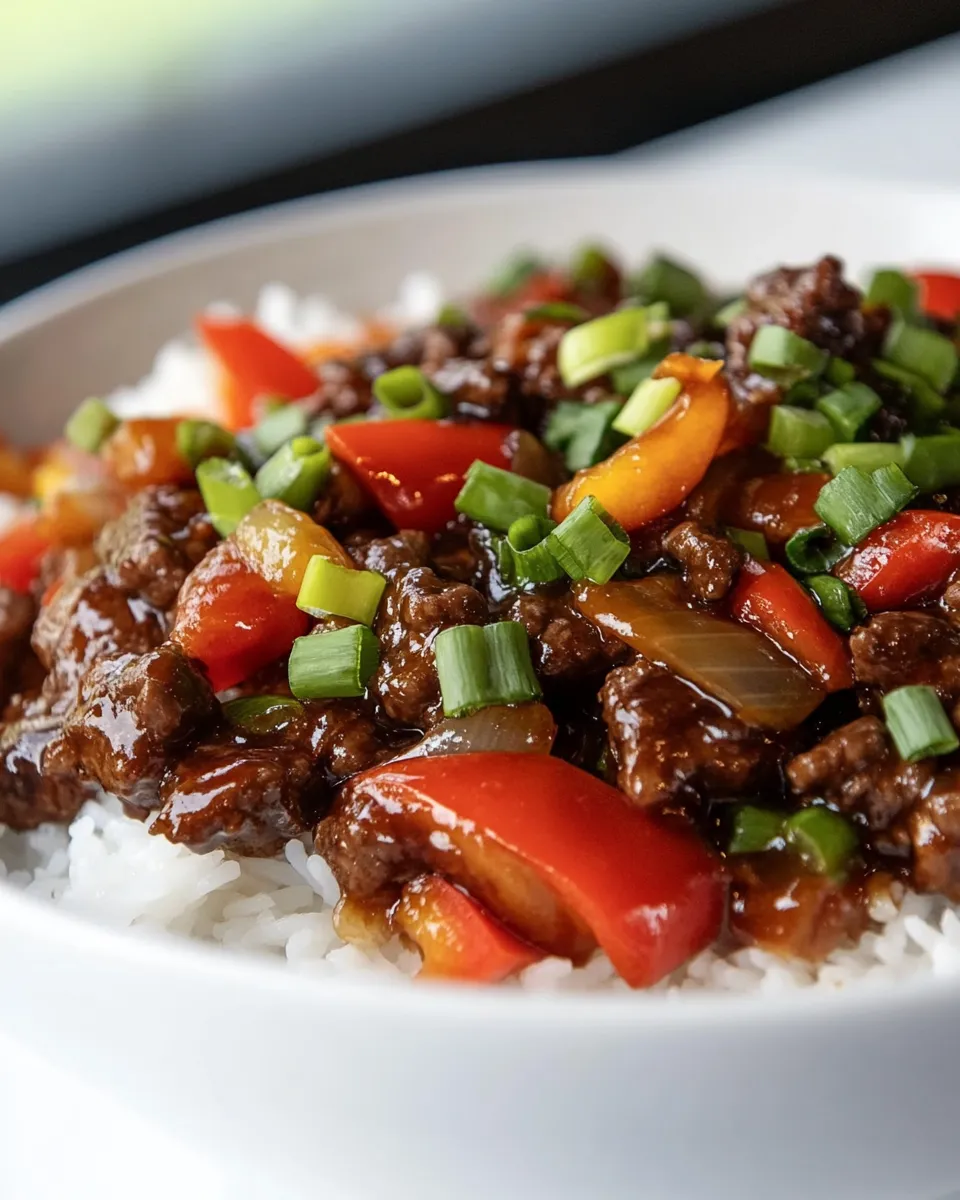 Delicious Beijing Beef Panda Express shot