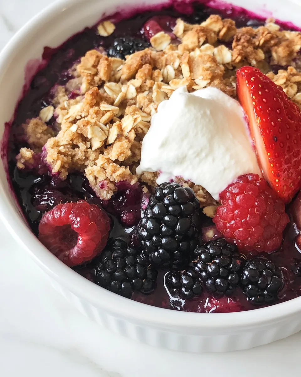 Homemade Berry Crumble photo