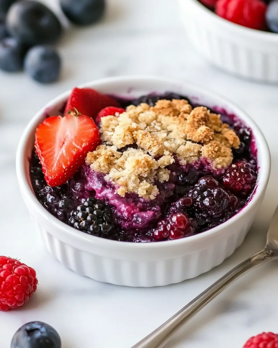 Easy Berry Crumble recipe photo