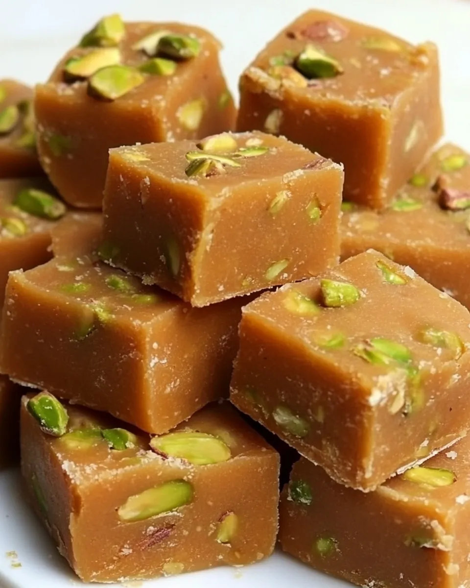 Easy Besan Ki Barfi (Pakistani Chickpea Pistachio Fudge) recipe photo