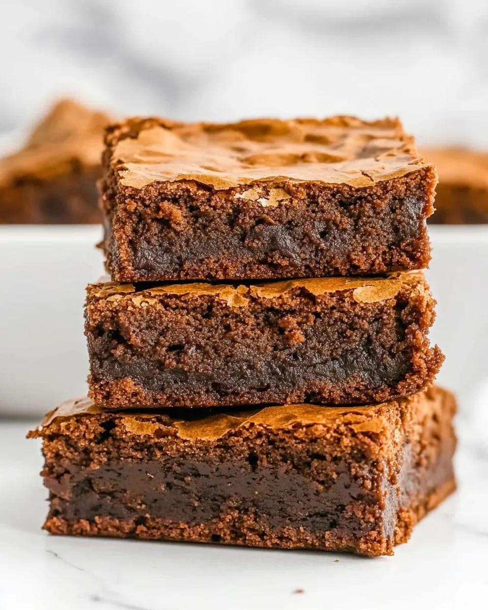 Easy Best Brownies Recipe shot