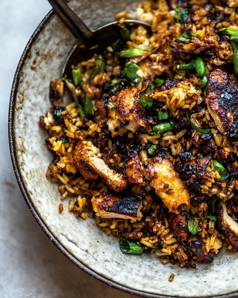 Quick Better Than Takeout Sesame Ginger Chicken Fried Rice. image