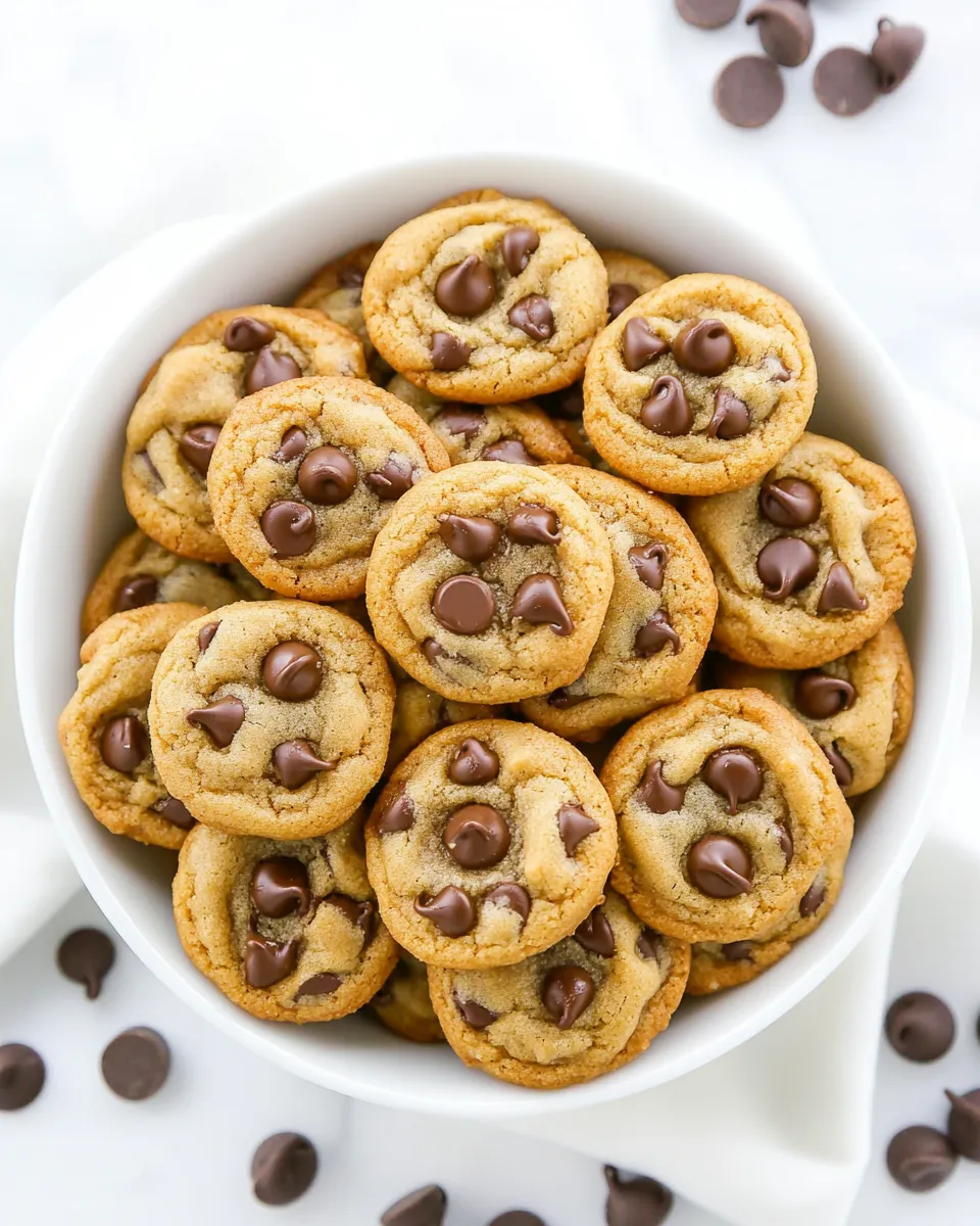 Homemade Bite-Sized Brown Butter Chocolate Chip Cookies photo