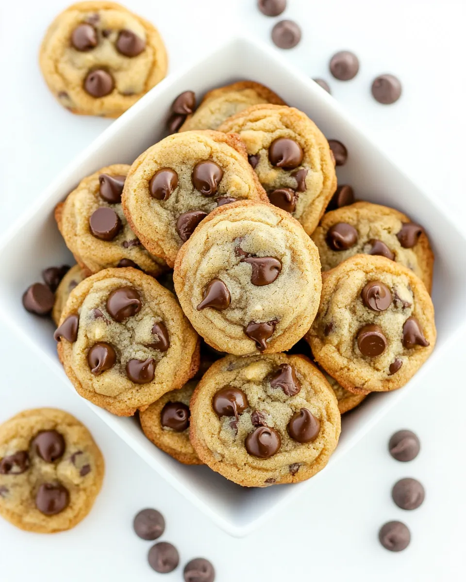 Easy Bite-Sized Brown Butter Chocolate Chip Cookies dish photo