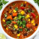 Easy Black Bean Quinoa Soup (Easy!) recipe photo