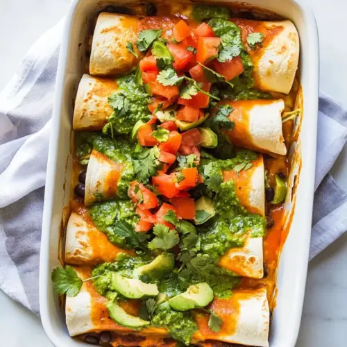 Homemade Black Bean and Tofu Enchiladas with Creamy Cilantro Lime Sauce photo