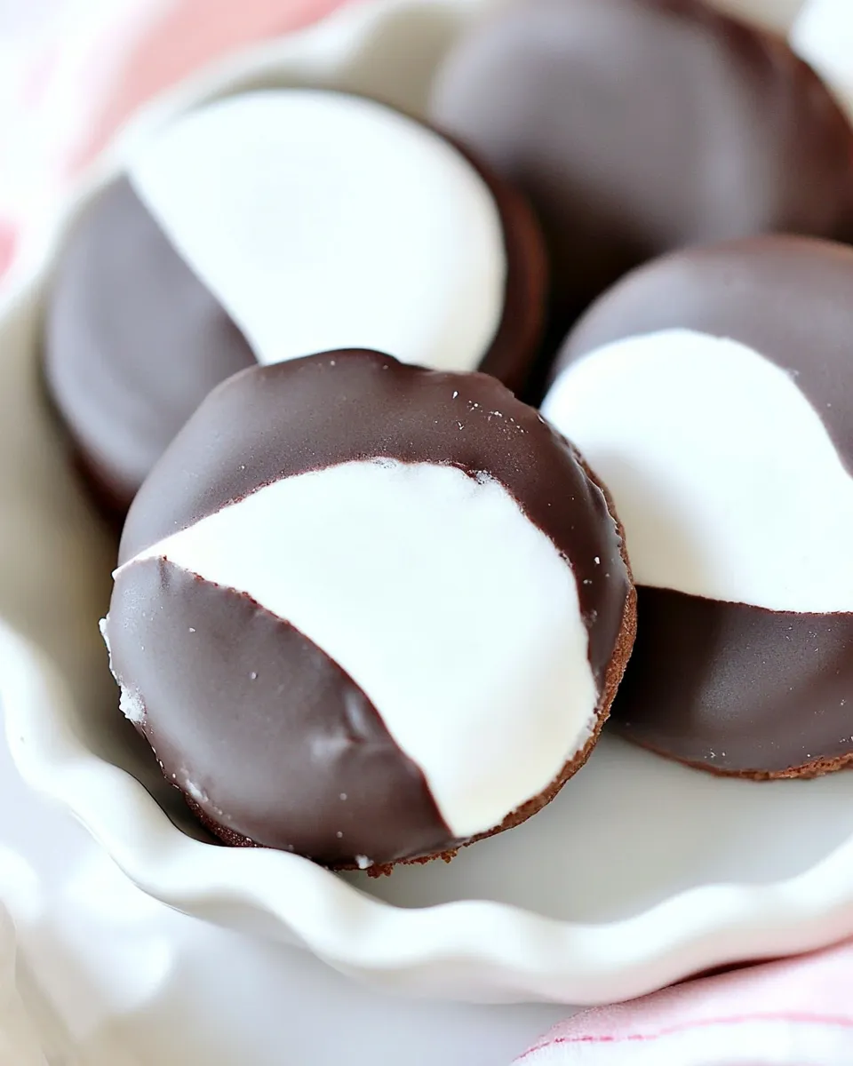 Easy Black and White Cookies Recipe shot