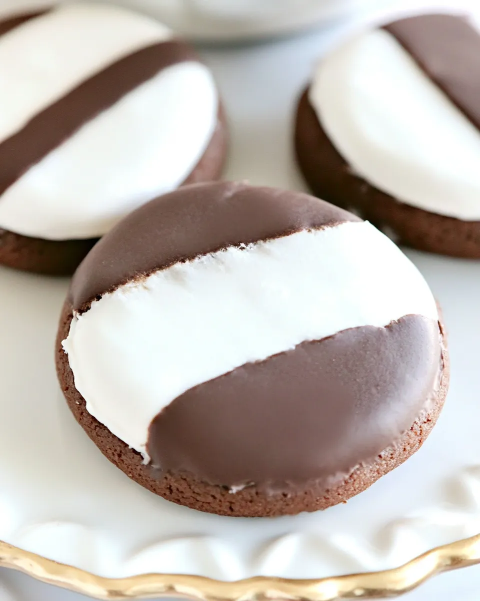 Delicious Black and White Cookies Recipe dish photo