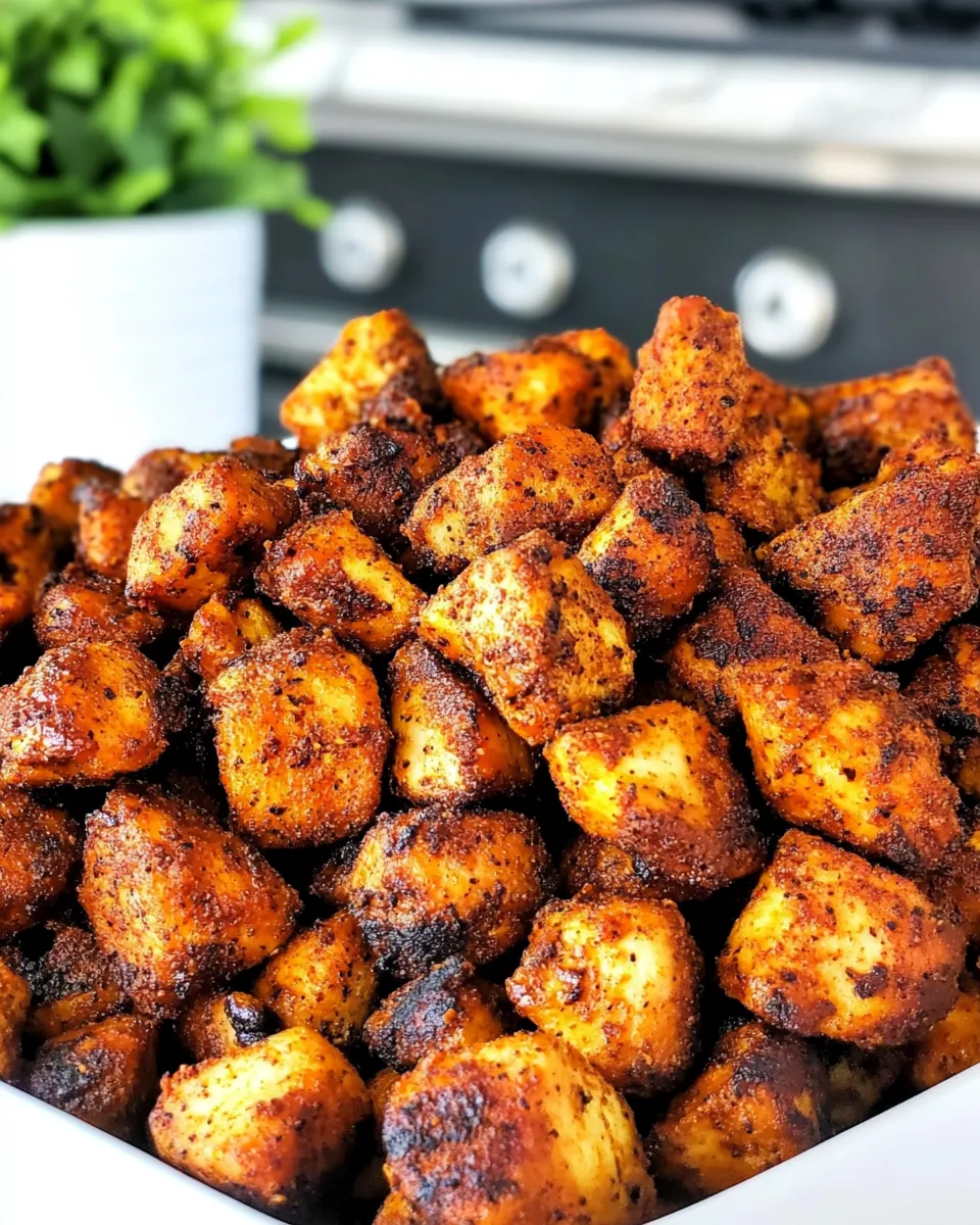 Easy Blackened Chicken Bites recipe photo