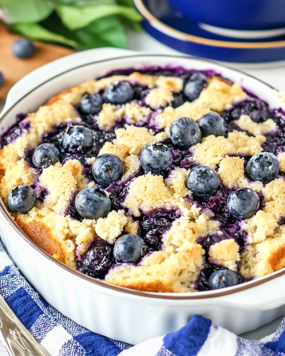 Delicious Blueberry Pancake Casserole shot