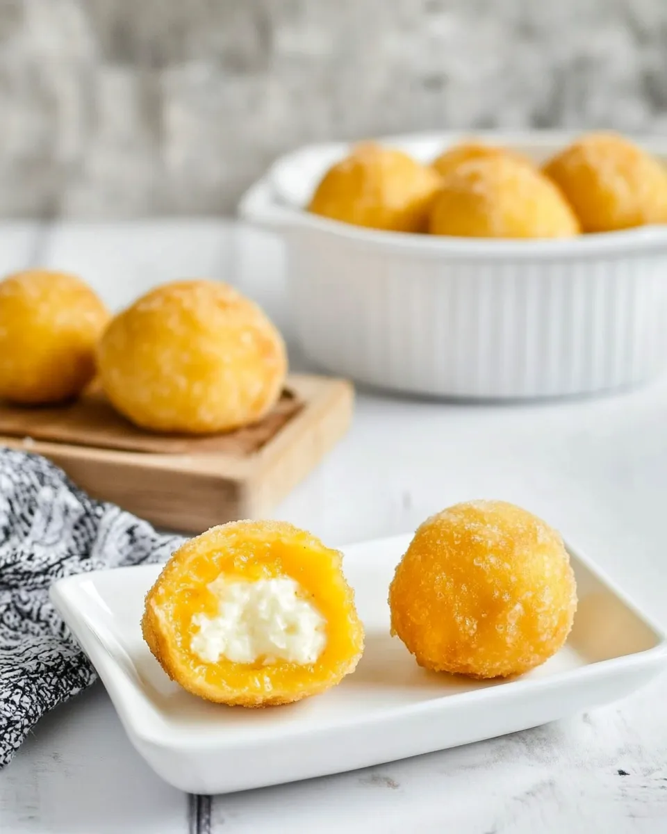 Delicious Bolitas de Pltano Maduro y Queso (Cheese and Ripe Plantain Balls) recipe image