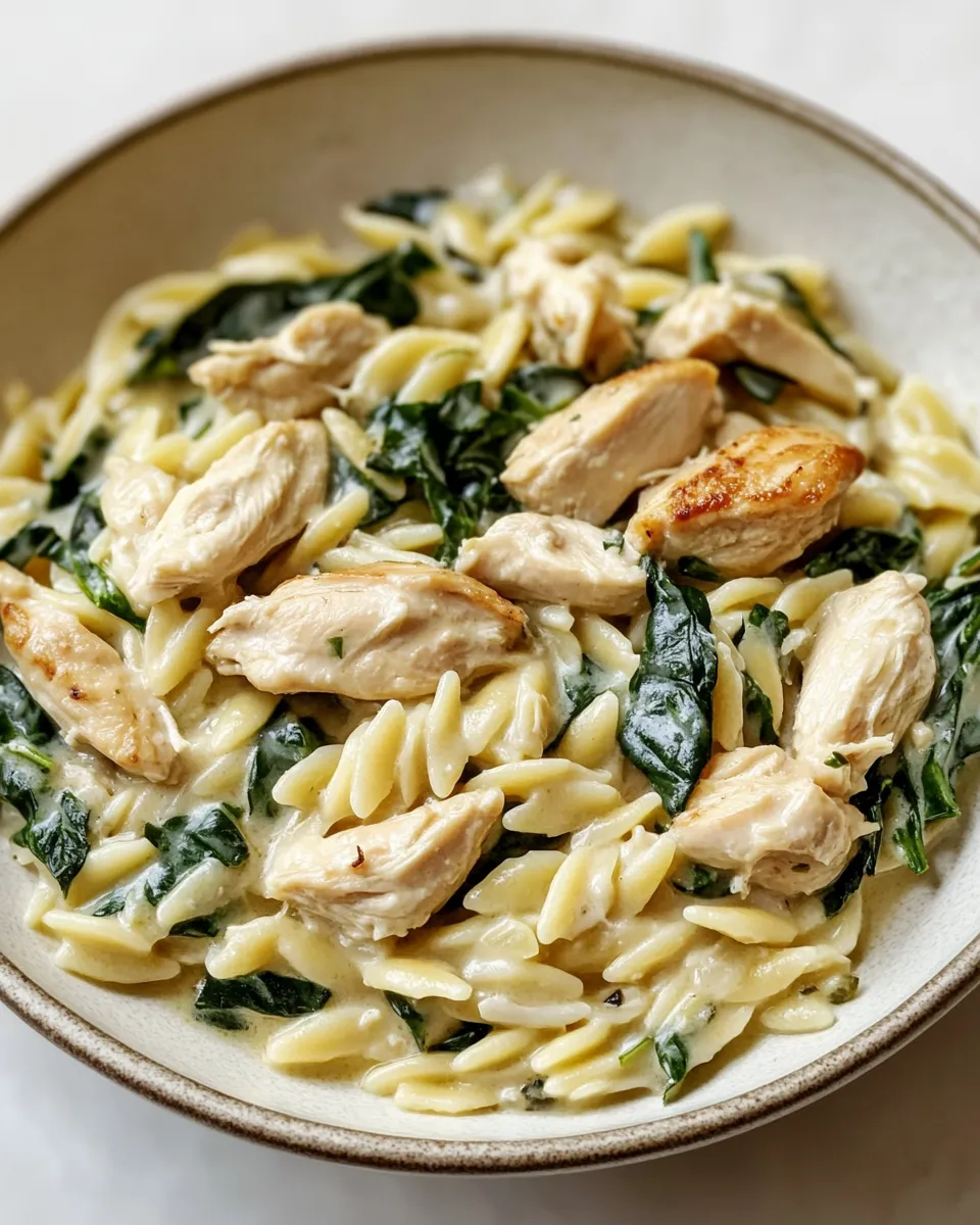 Homemade Boursin Orzo with Chicken photo