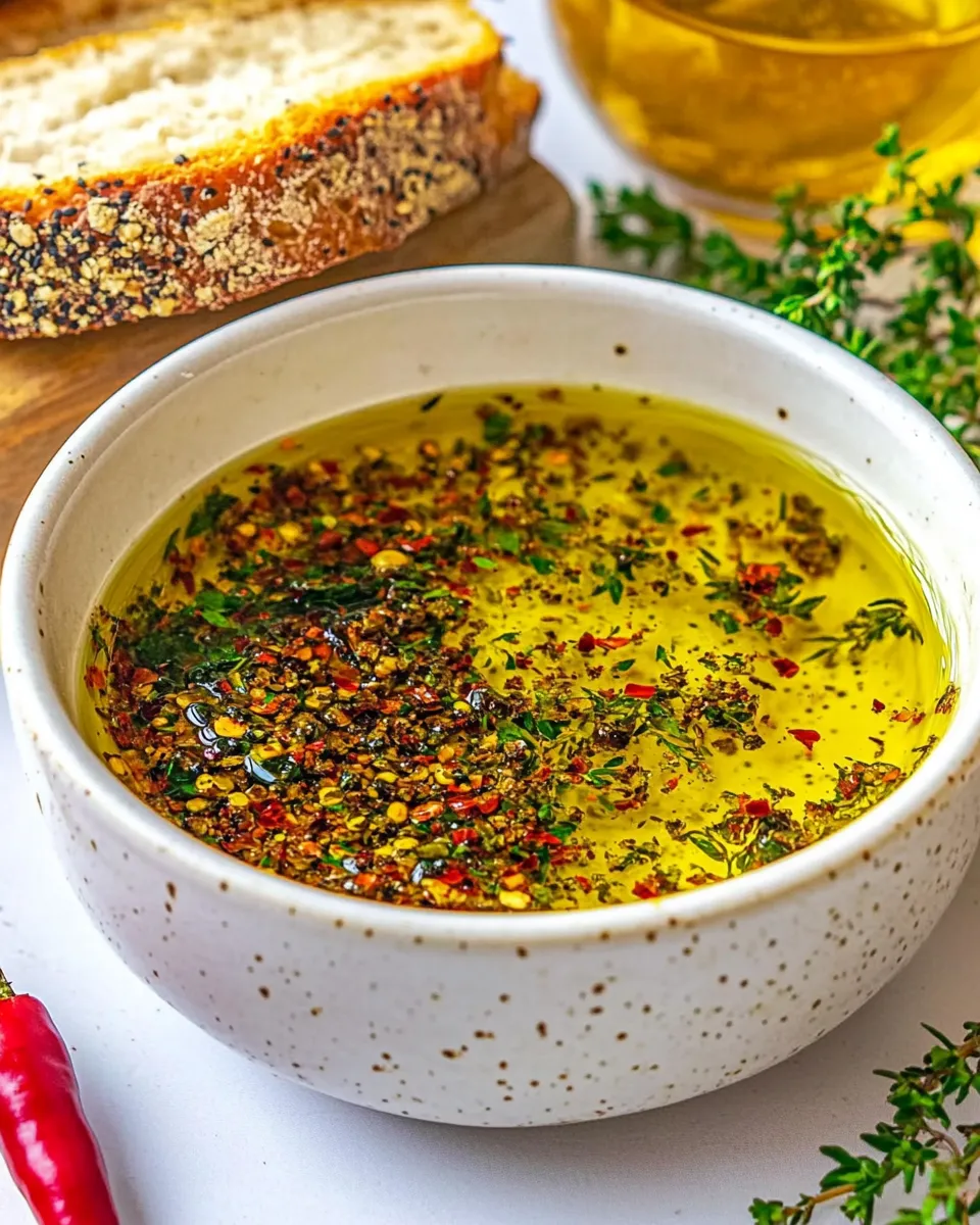 Delicious Bread Dipping Oil shot