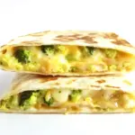 Homemade Breakfast Quesadilla Recipe- Broccoli Cheese! photo