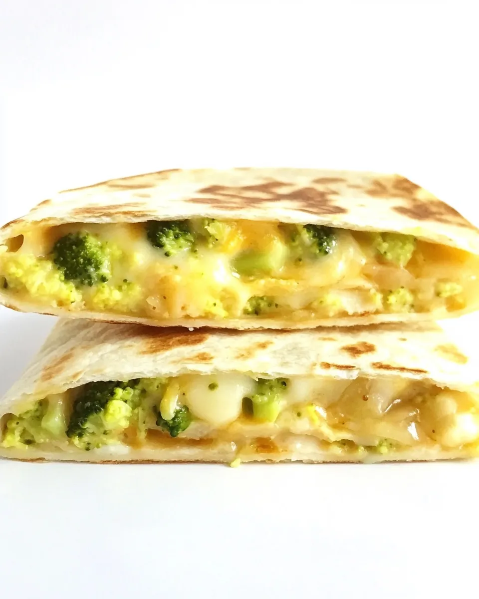 Homemade Breakfast Quesadilla Recipe- Broccoli Cheese! photo