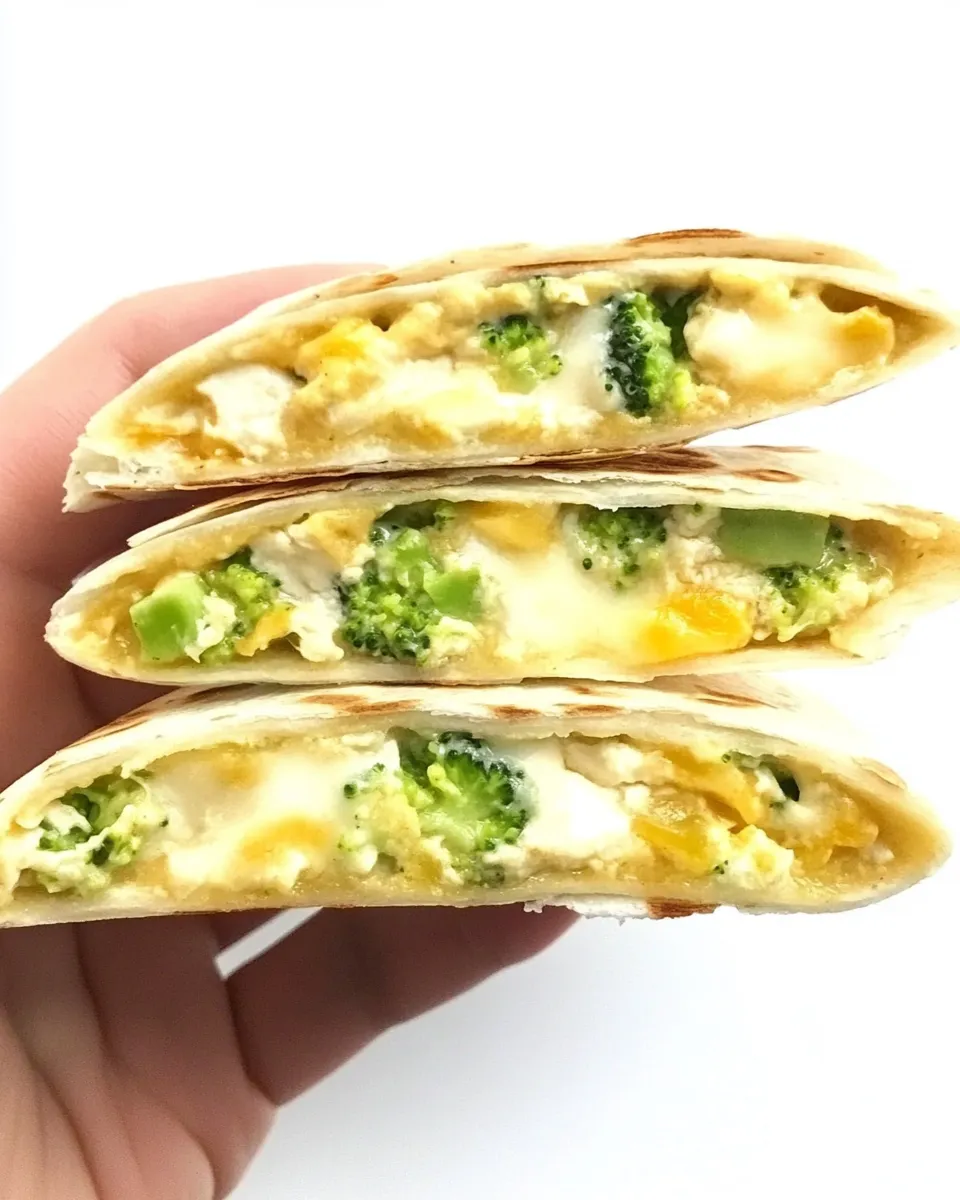Classic Breakfast Quesadilla Recipe- Broccoli Cheese! image