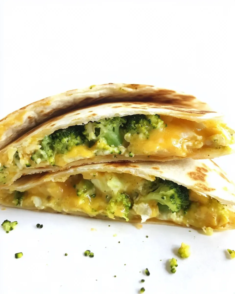 Delicious Breakfast Quesadilla Recipe- Broccoli Cheese! recipe photo